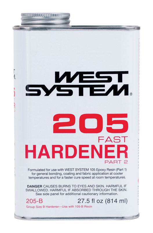 West System 205 Hardener Extra Strength Epoxy Fast Hardener Curing Agent 27.5 oz