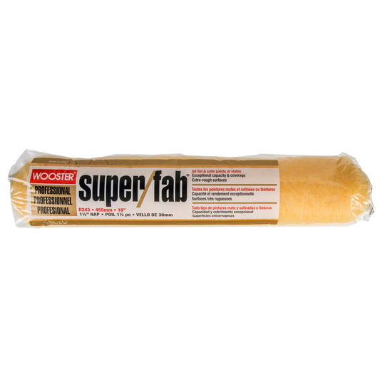 Wooster Super/Fab Knit 1-1/4 in. x 18 in. W Regular Paint Roller Cover 1 pk