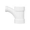Charlotte Pipe Schedule 40 4 in. Hub X 4 in. D Hub PVC Long Turn Wye 1 pk
