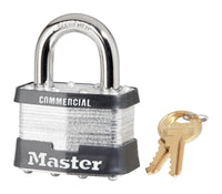 Master Lock 1-1/2 in. H x 7/8 in. W x 2 in. L Steel Double Locking Padlock 6 pk Keyed Alike (Pack of 6)
