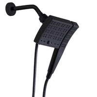 Danco Seventy Matte Black 3 settings Showerhead Combo 1.8 gpm