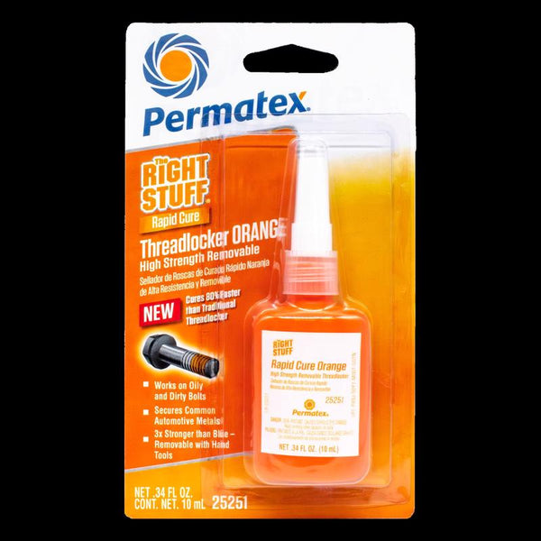 Gel fijador de roscas naranja Right Stuff de Permatex 10 ml