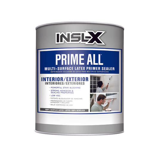 Insl-x Prime All White Flat Water-Based Acrylic Latex Primer 1 qt.