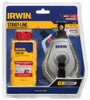 Irwin Strait-Line Red Braided Chalk and Reel Set 100 ft. Red