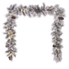 Celebrations Home 12 in. D X 108 ft. L LED Prelit Multicolored Snowy Scotch Pine Garland (Pack of 4)