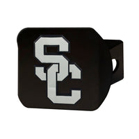 University of Southern California Black Metal Hitch Cover