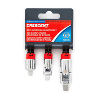 Crescent 1/4 and 3/8 in. drive Socket Accessory Set 3 pc - Deal of The Week