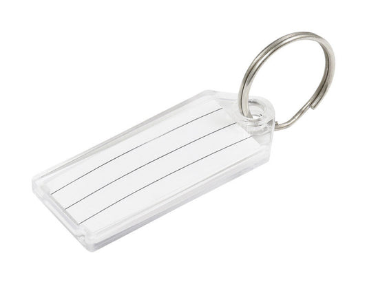 Hillman Metal Silver Labeling/ID Key Ring (Pack of 50).