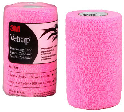Vetrap Horse Bandaging Tape, Hot Pink, 4-In. x 5-Yds.