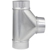 Imperial 4 in. X 4 in. X 4 in. Galvanized Steel Furnace Pipe Tee