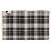 First Concept 36 in. W X 24 in. L Black/White Checkered Polyester Accent Rug