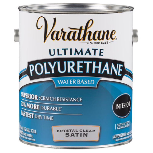 Varathane Satin Crystal Clear Poly Finish 1 gal. (Pack of 2)