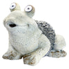 Alpine Gray Polyresin 12 in. H Frog Statue