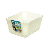 Dial 3-1/2 in. H x 6 in. W Polyethylene White Basket