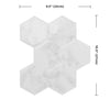 Smart Tiles 9.56 in. W X 10.61 in. L White Glazed Vinyl Adhesive Wall Tile 4 pc (Pack of 6)