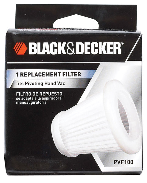 Black & Decker Pivoting Hand Vac Filter Fits Black & Decker Boxed