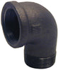 BK Products 1/8 in. FPT x 1/8 in. Dia. MPT Black Malleable Iron Street Elbow
