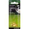 Hillman AnchorWire Brass-Plated One Piece Quick Hanger 20 lb. 5 pk (Pack of 10)