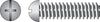 Hillman No. 10-24 X 2 in. L Combination Round Head Zinc-Plated Steel Machine Screws 100 pk