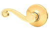 Kwikset Lido Polished Brass Dummy Lever Right Handed
