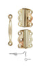 National Hardware Brass-Plated Screen/Storm Self Closing Hinge (Pack of 5)