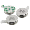 Magnet Source .06 in. L X .25 in. W Silver Disc Magnets with Adhesive 1.2 lb. pull 12 pc