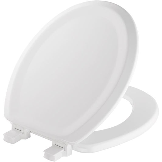 Mayfair by Bemis Traditional Round White Enameled Wood Toilet Seat