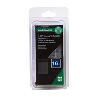 Metabo HPT 1-1/2 in. L X 16 Ga. Straight Strip Electro Galvanized Finish Nails 1000 pk - Open Box