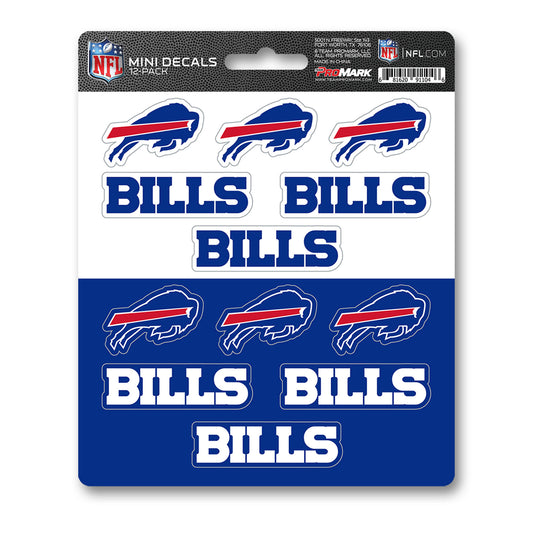NFL - Buffalo Bills 12 Count Mini Decal Sticker Pack