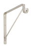 National Hardware 12.45 in. L X 0.28 in. D Satin Nickel Steel Closet Rod Bracket (Pack of 10).