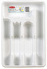 Rubbermaid 1.75 in. H x 9 in. W x 13.5 in. L White Plastic Cutlery Tray (Pack of 6)