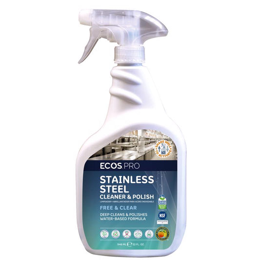ECOS PRO Soy Scent Stainless Steel Cleaner 32 oz Liquid (Pack of 6)