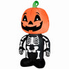 Gemmy Airblown 4.5 ft. LED Prelit Pumpkin Boy Skeleton Inflatable
