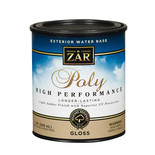 ZAR Gloss Clear Polyurethane 1 qt. (Pack of 4)