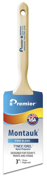 Premier Montauk 3 in. W Firm Angle Sash Paint Brush (Pack of 6)