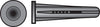 Hillman .25 in. D X 1-3/8 in. L Plastic Flat Head Conical Anchor 50 pk - Deal of The Week