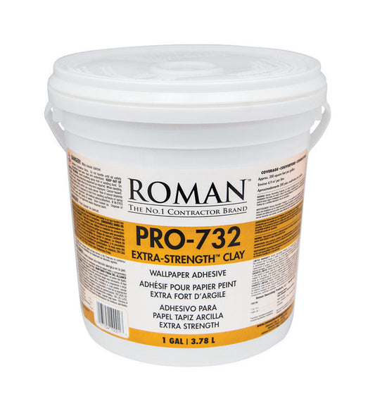 Roman PRO-732 Extra Strength Clay/Modified Starches Adhesive 1 gal