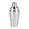 BarY3 18 oz Silver Stainless Steel Cocktail Shaker with Strainer