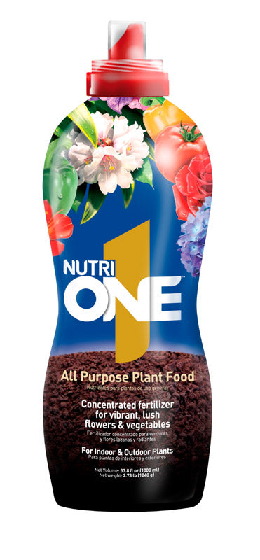 NutriOne Non Organic Indoor/Outdoor All Purpose Plant Food Liquid Concentrate 33.8 oz.