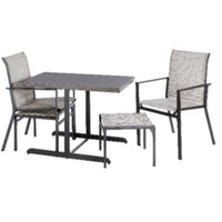 Living Accents 5 pc Gold Steel Dining Set