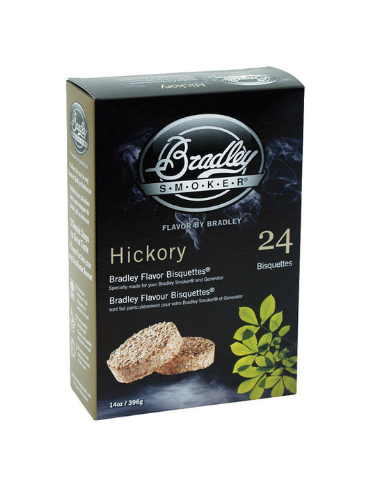 Bradley Smoker All Natural Hickory All Natural Wood Bisquettes 24 pk