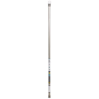 Zenna Home Shower Tension Rod 86 in. L Brushed Nickel Silver