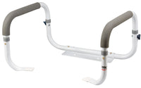 Carex Health Brands White Toilet Safety Bar Aluminum/Plastic 11 in. H X 21 in. L
