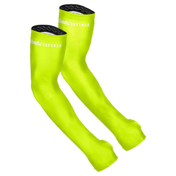 Farmers Defense L/XL Polyester/Spandex High-Vis Yellow Protection Sleeves - Deal of The Week