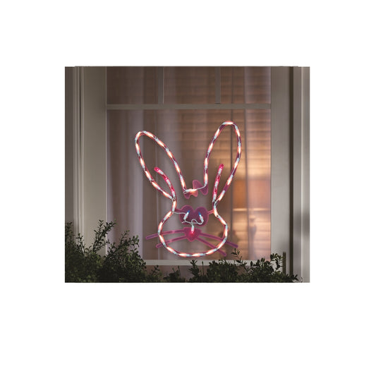 Impact Innovations Easter Lighted Bunny Face Glass/Plastic 1 pk (Pack of 6)