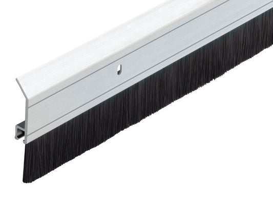M-D Building Products Silver/Brown Vinyl Door Bottom Brush Sweep 36 L x 2-1/4 Thick in.