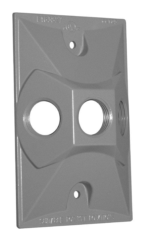Sigma Engineered Solutions Rectangle Metal 1 gang Lampholder Cover