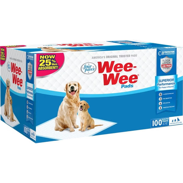 Wee-Wee Pads 22 in. x 23 in. 100 pk Super Absorbent Puppy Training Pads - Open Box