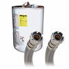 Fluidmaster 3/4 in. FIP X 3/4 in. D FIP 24 in. Braided Stainless Steel Water Heater Supply Line