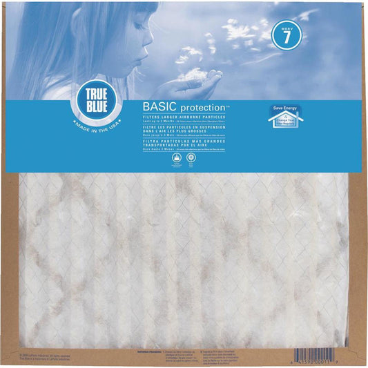 True Blue 14 in. W X 25 in. H X 1 in. D Synthetic 7 MERV Pleated Air Filter 1 pk (Pack of 12)